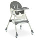 Стільчик для годування M 6302 Gray складний, 5-ти точкові ремені (M 6302 Gray)