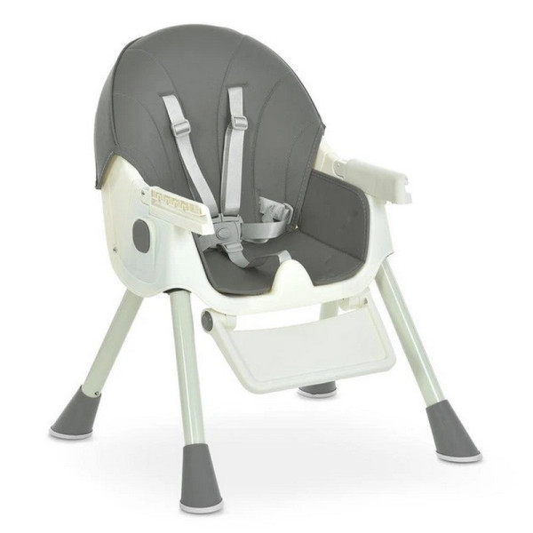 Стільчик для годування M 6302 Gray складний, 5-ти точкові ремені (M 6302 Gray)
