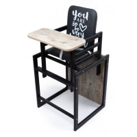 Стільчик для годування 2 в 1 Graphite дуб клондайк (Graphite дуб клондайк)