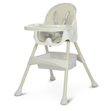 Стільчик для годування M 4136-2 Ice Gray, складаний, 5-ти точковий, екошкіра (M 4136-2 Ice Gray)