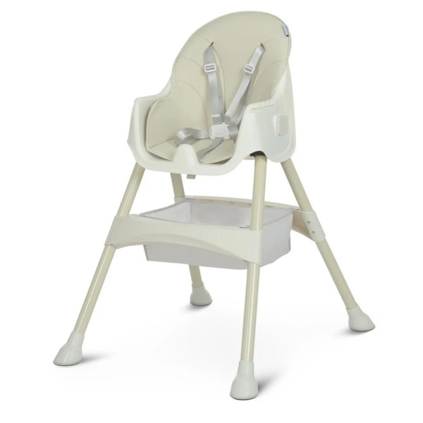 Стільчик для годування M 4136-2 Ice Gray, складаний, 5-ти точковий, екошкіра (M 4136-2 Ice Gray)