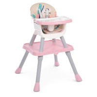 Стільчик для годування 3 в 1 M 5672-8 рожевий (M 5672-8)