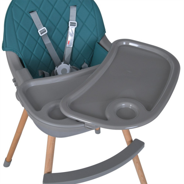 Стільчик для годування LUMI ME 1111 Teal екошкіра (ME 1111 Teal)