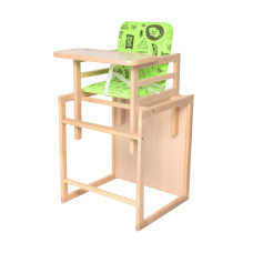 Стільчик для годування 2 в 1 Quest лайм, дерево (Quest лайм)