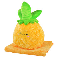 М'яка іграшка+плед MP02 Ананас 45 см, плед 80*120 см (MP02)