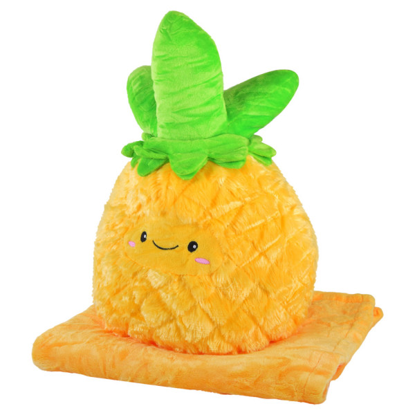 М'яка іграшка+плед MP02 Ананас 45 см, плед 80*120 см (MP02)