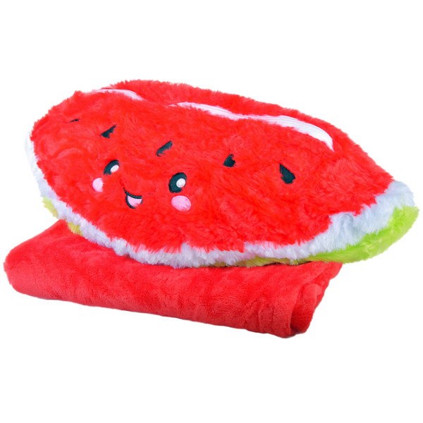 М'яка іграшка+плед MP04 Кавун 25 см, плед 80*120 см (MP04)