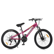 Велосипед MTB2601-3, 26 дюймів, алюмінієва рама 13 Shimano 21SP фуксія (MTB2601-3)