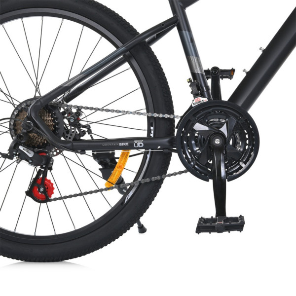 Велосипед SKD75 MTB 2605-1, 26 дюймів, сталева рама 16 Sunrun 24SP чорний (MTB 2605-1)