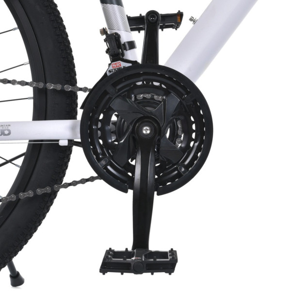 Велосипед SKD75 MTB 2605-2, 26 дюймів, сталева рама 16 Sunrun 24SP білий (MTB 2605-2)
