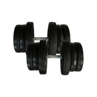 Гантелі складальні композитні в пластиковій оболонці Rock Pro-R 2 шт по 21,5 кг NE-PL-R-021-2 (NE-PL-R-021-2)