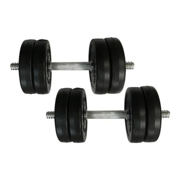 Гантелі складальні композитні в пластиковій оболонці Rock Pro-R 2 шт по 6 кг NE-PL-R-006-2 (NE-PL-R-006-2)