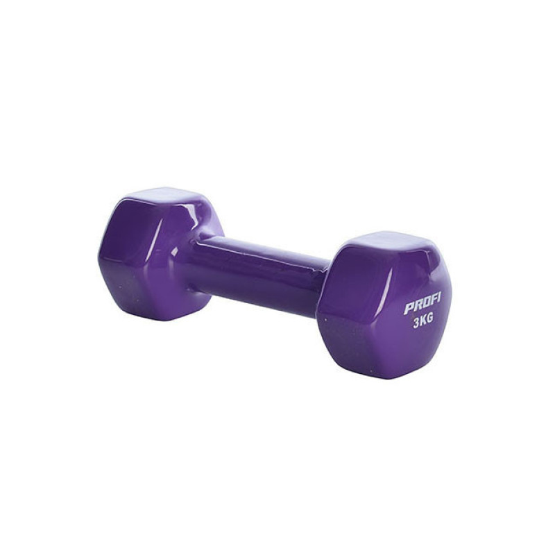 Гантель с виниловым покрытием Profi M 0291, 3кг