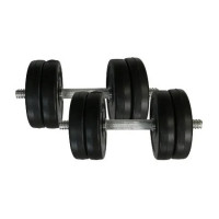 Гантелі складальні композитні в пластиковій оболонці Rock Pro-R 2 шт по 11,5 кг NE-PL-R-011-2 (NE-PL-R-011-2)