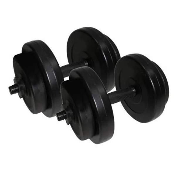 Гантелі складальні композитні в пластиковій оболонці Rock Pro 2 шт по 8 кг NE-PL-G-008-2 (NE-PL-G-008-2)