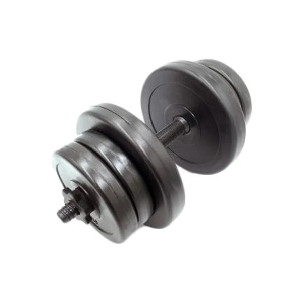 Гантель складальна композитна в пластиковій оболонці Rock pro 11 кг NE-PL-G-011 (NE-PL-G-011)