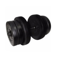 Гантель складальна композитна в пластиковій оболонці Rock pro 20,5 кг NE-PL-G-020 (NE-PL-G-020)