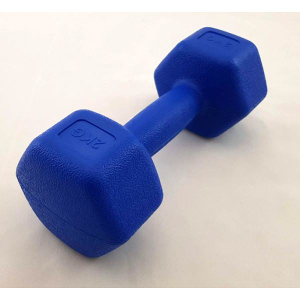 Гантель з пластиковим покриттям MS 2938, 2 кг