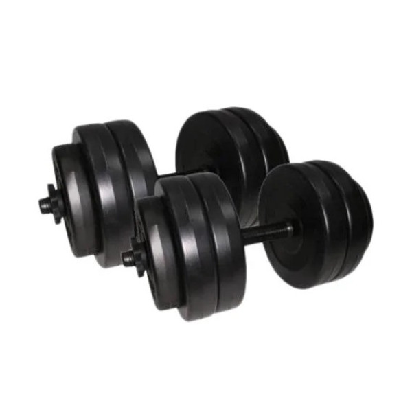 Гантелі складальні композитні в пластиковій оболонці Rock Pro 2 шт по 13 кг NE-PL-G-013-2 (NE-PL-G-013-2)