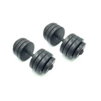 Гантелі складальні композитні в пластиковій оболонці Rock Pro 2 шт по 19 кг NE-PL-G-019-2 (NE-PL-G-019-2)