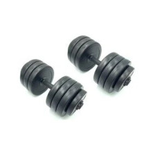 Гантелі складальні композитні в пластиковій оболонці Rock Pro 2 шт по 19 кг NE-PL-G-019-2 (NE-PL-G-019-2)