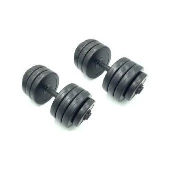 Гантелі складальні композитні в пластиковій оболонці Rock Pro 2 шт по 19 кг NE-PL-G-019-2 (NE-PL-G-019-2)