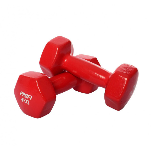 Гантель 4 кг MS 3279 з вініловим покриттям