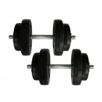 Гантелі набірні композитні Rock Pro-R NE-PL-R-009-2, 2 шт по 9 кг (NE-PL-R-009-2)