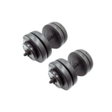 Гантелі складальні композитні в пластиковій оболонці Rock Pro 2 шт по 25,5 кг NE-PL-G-025-2 (NE-PL-G-025-2)