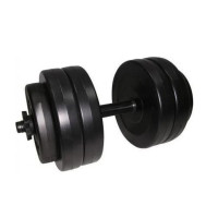 Гантель складальна композитна в пластиковій оболонці Rock pro 13 кг NE-PL-G-013 (NE-PL-G-013)