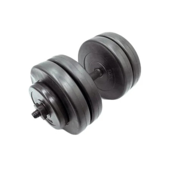 Гантель складальна композитна в пластиковій оболонці Rock pro 23 кг NE-PL-G-023 (NE-PL-G-023)