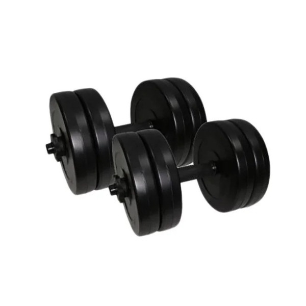 Гантелі складальні композитні в пластиковій оболонці Rock Pro 2 шт по 10,5 кг NE-PL-G-010-2 (NE-PL-G-010-2)