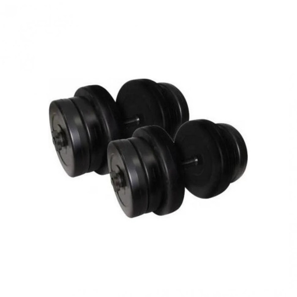 Гантелі складальні композитні в пластиковій оболонці Rock Pro 2 шт по 20,5 кг NE-PL-G-020-2 (NE-PL-G-020-2)