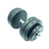 Гантель складальна композитна в пластиковій оболонці Rock Pro-R 14,5 кг NE-PL-R-014 (NE-PL-R-014)