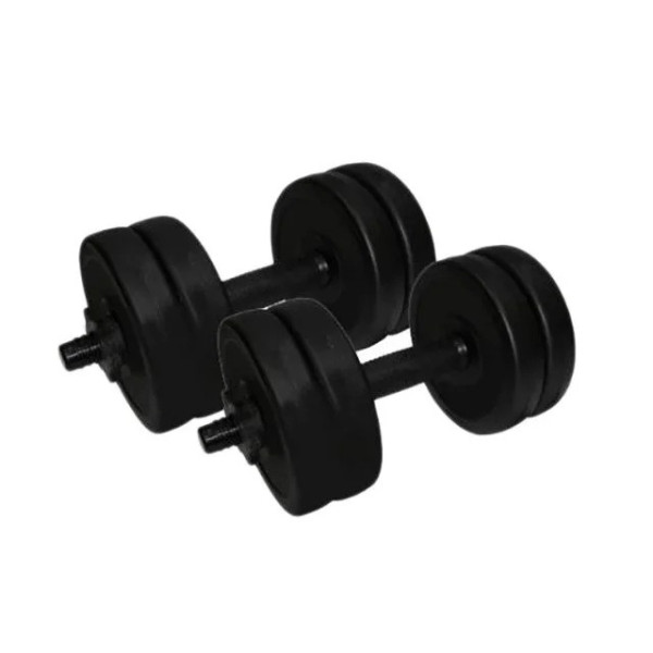 Гантелі складальні композитні в пластиковій оболонці Rock Pro 2 шт по 5,5 кг NE-PL-G-005-2 (NE-PL-G-005-2)