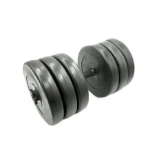 Гантель складальна композитна в пластиковій оболонці Rock pro 30,5 кг NE-PL-G-030 (NE-PL-G-030)