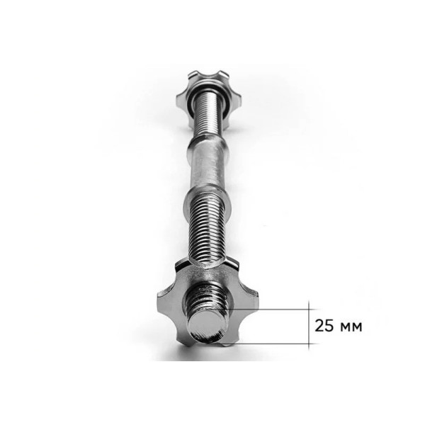 Гантельний гриф EasyFit EF-8047, 50 см, Ø 25 мм, хромований (EF-8047)