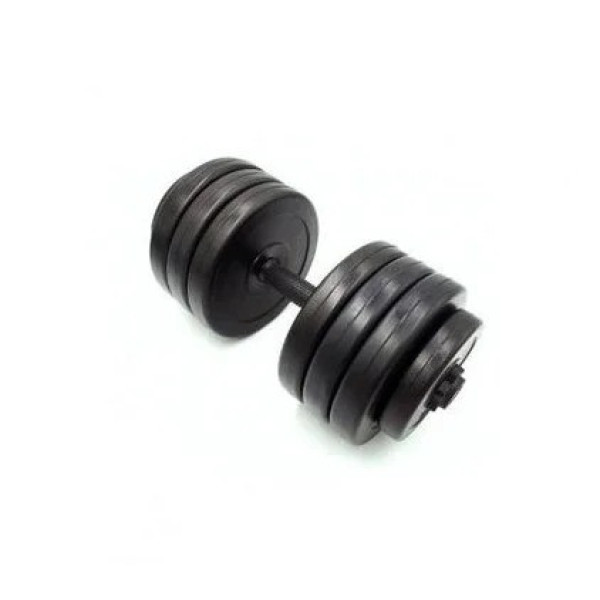 Гантель складальна композитна в пластиковій оболонці Rock pro 19 кг NE-PL-G-019 (NE-PL-G-019)