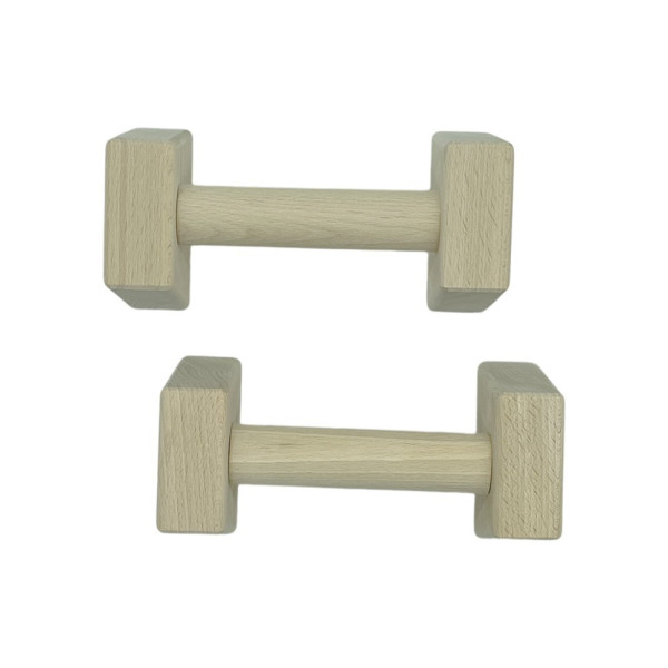 Паралетси, упори для віджимання дерев'яні Wood Gym Push Up NE-WD-20 з бука 20 см 2 шт (NE-WD-20)