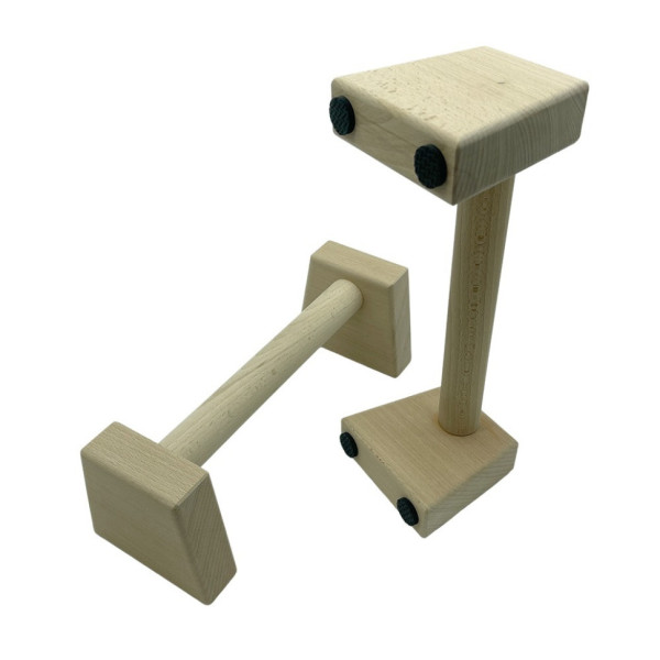 Паралетси, упори для віджимання дерев'яні Wood Gym Push Up NE-WD-30 з бука 30 см 2 шт (NE-WD-30)