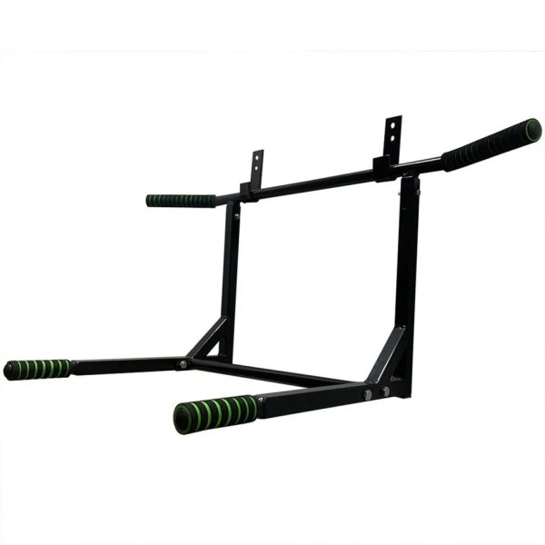 Турнік-бруси настінний "Iron" NE-TR-2B 2 в 1 з м'якими ручками чорний (NE-TR-2B)