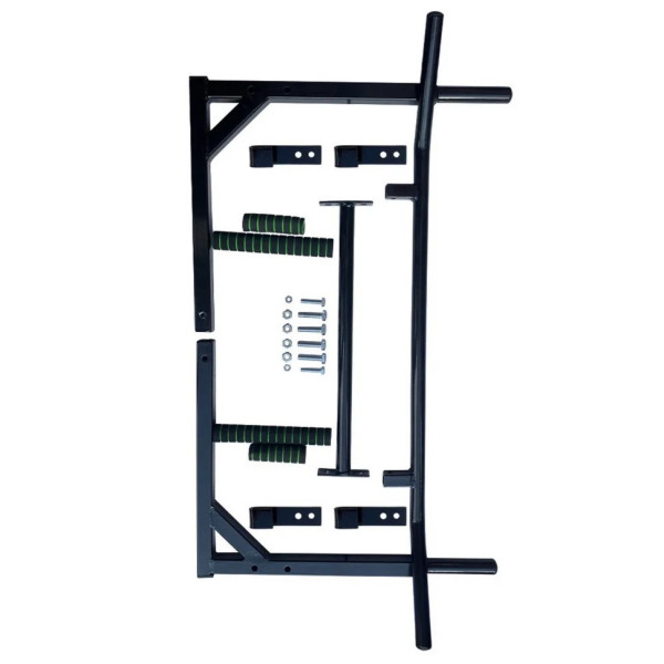 Турнік-бруси настінний "Iron" NE-TR-2B 2 в 1 з м'якими ручками чорний (NE-TR-2B)