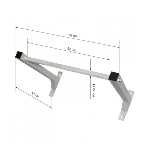 Турнік настінний білий NE-TR-20 (NE-TR-20)