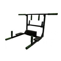 Турнік-бруси настінний Iron 4 в 1 з м'якими ручками чорний NE-TR-4B (NE-TR-4B)