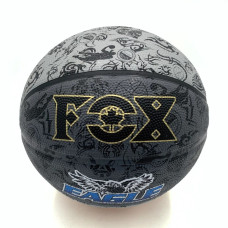 М'яч баскетбольний Fox ball №7 NE-BAS-1027, чорно-сірий (NE-BAS-1027)