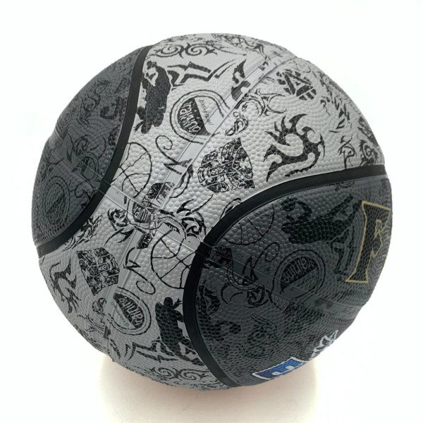 М'яч баскетбольний Fox ball №7 NE-BAS-1027, чорно-сірий (NE-BAS-1027)