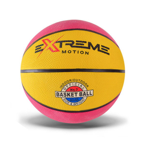 М'яч баскетбольний Extreme Motion BB1485 № 7, 520 грам Рожевий (BB1485(Pink))
