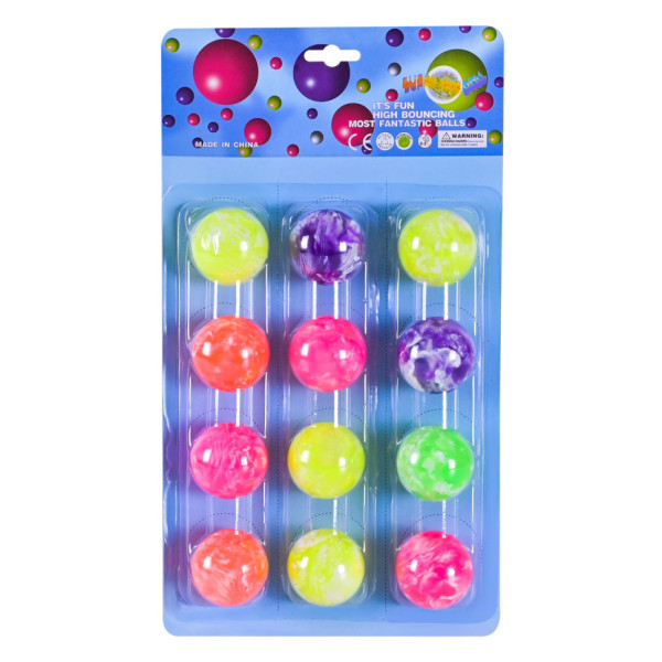 М'яч стрибун "Блискучий" PR2508 в наборі 12 штук (PR2508)