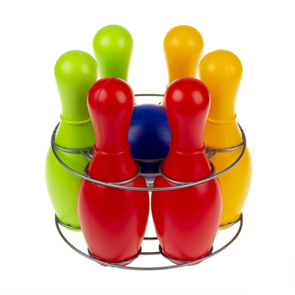 Ігровий набір для боулінгу "Веселка 6" 0725, кеглі - 6 шт, куля (0725)