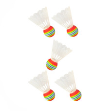 Набір нейлонових воланів для бадмінтону "Badminton Shuttlecocks" NE-BD-003W білий 5 шт (NE-BD-003W)